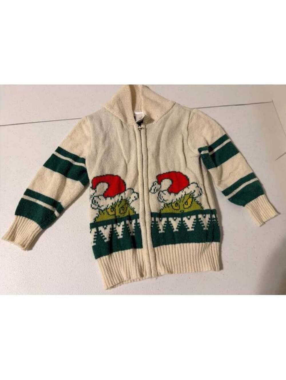 The Grinch Zip-Up Christmas Sweater